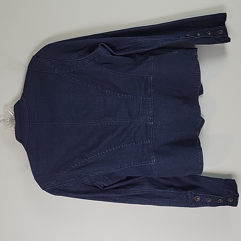 White House Black Market Blue Jean Jacket - Picture 4 of 6